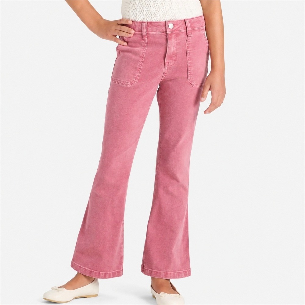Cat & Jack Girls Pink High Rise Flare Ultimate Stretch Jeans Size 16 NWT